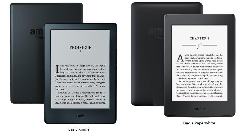 kindle models compared