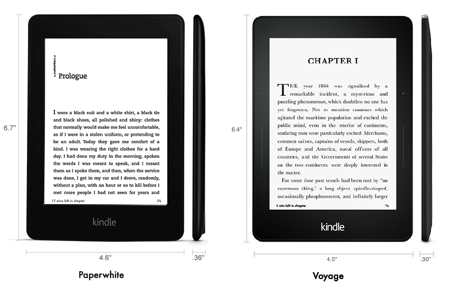 Kindle Voyage Vs Kindle Paperwhite